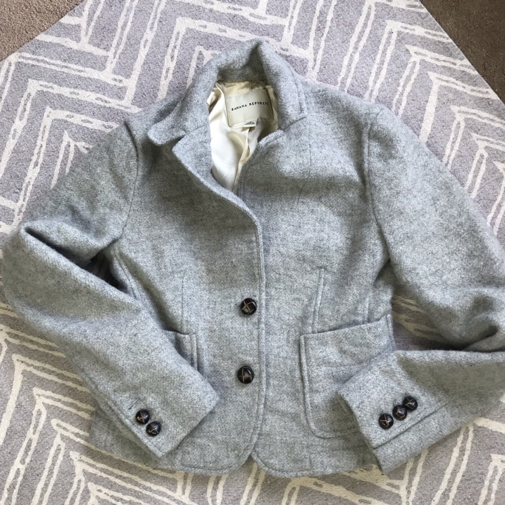 Banana Republic Wool Suit Blazer Work